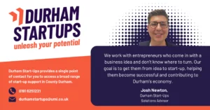 Supporting Startup Founders: Meet Josh Newton, Your Trusted Solutions Advisor at Durham Startups